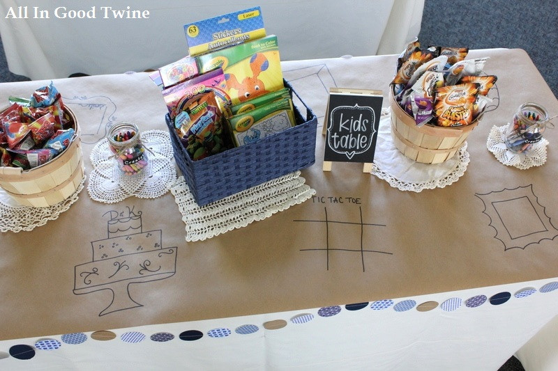 Kids Table At Wedding
 All In Good Twine Blog Archive Kids Wedding Table All