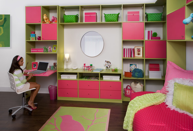 Kids Wall Storage
 Kids’ Built in Bed and Wall Unit Transitional Kids