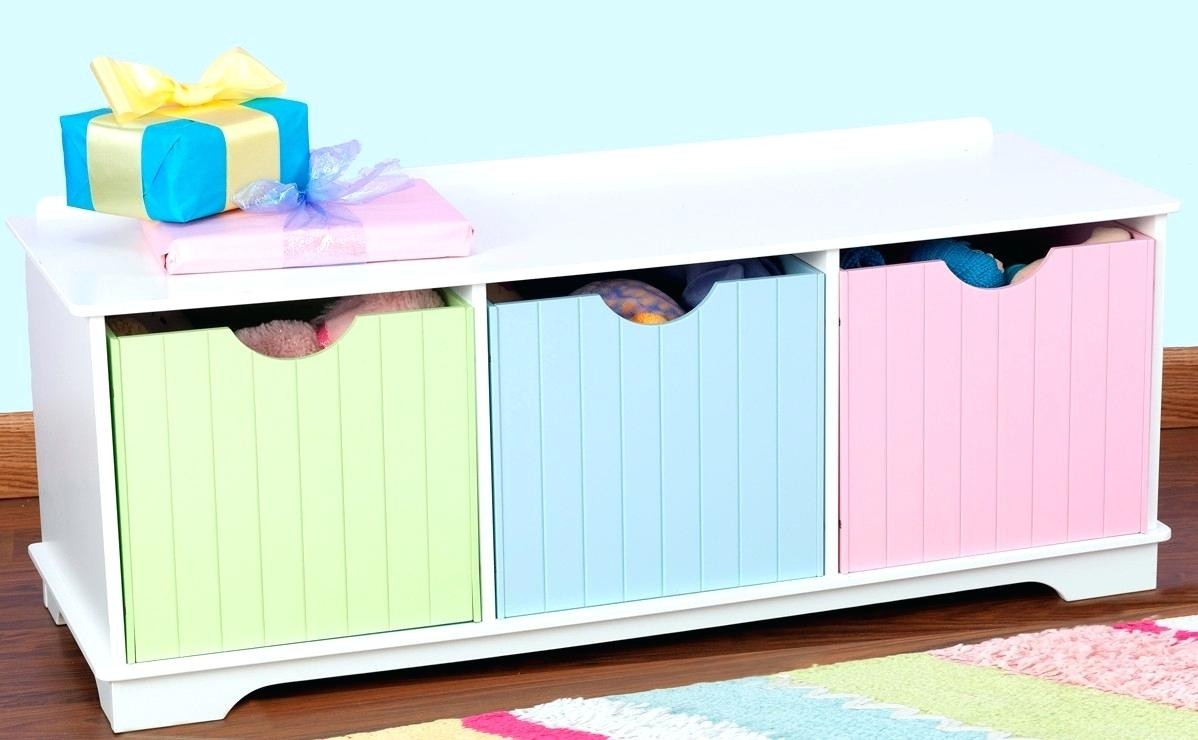 Kids White Storage Bench
 Children’S Bench Storage Unit With Drawers