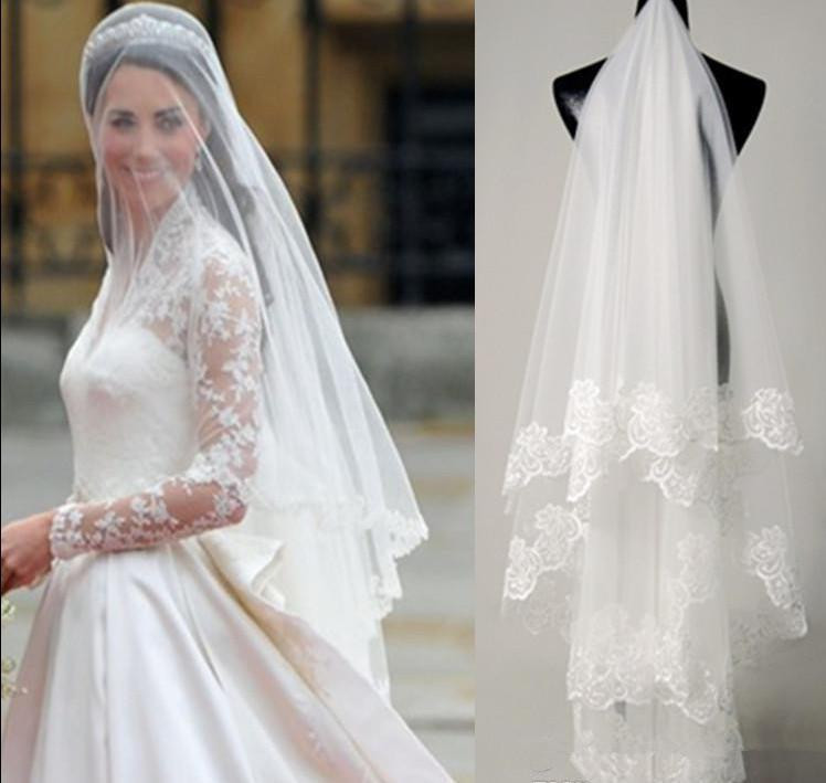 Kim Kardashian Wedding Veil
 Hot Sale Kim Kardashian 2015 Bridal Vels Wedding Veils e