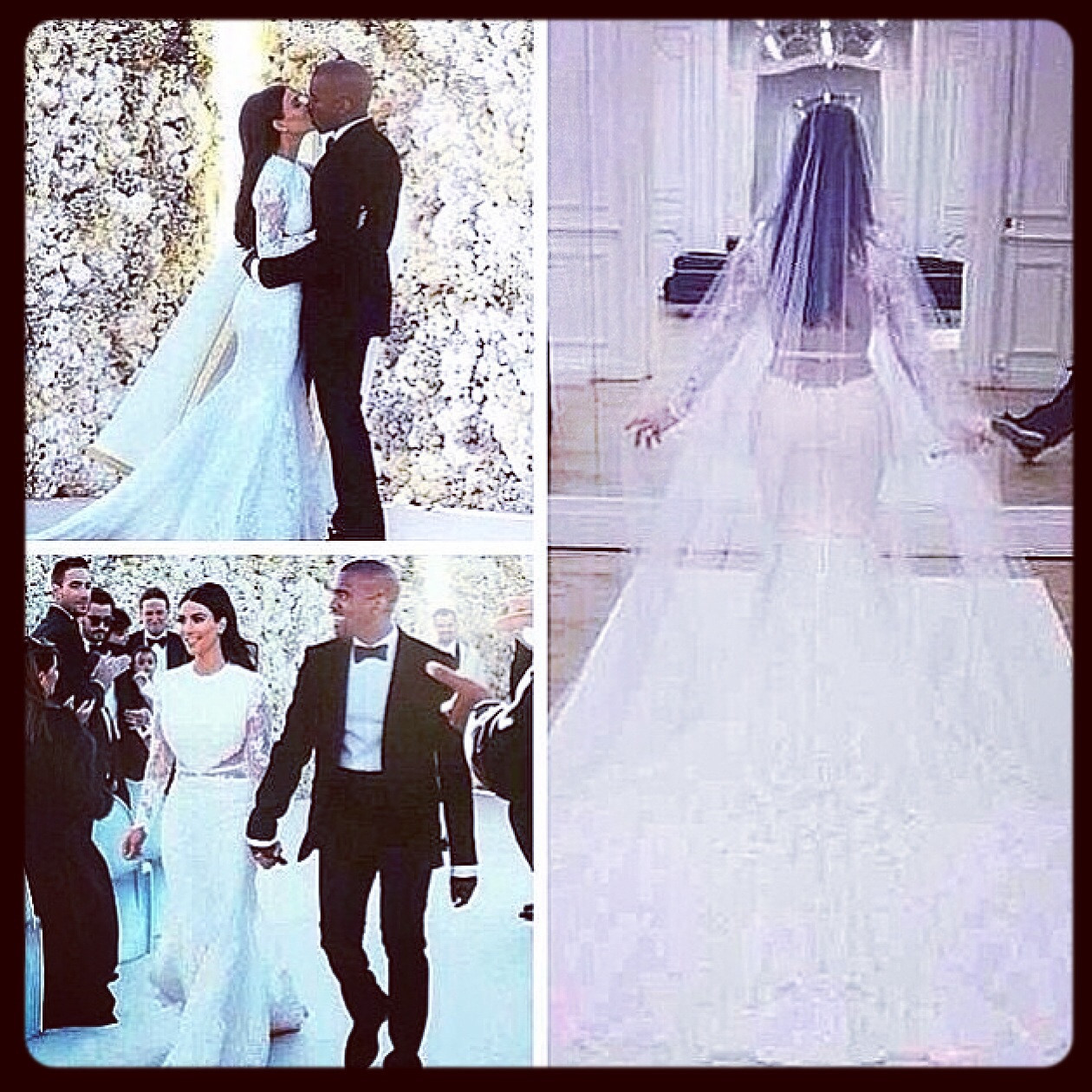 Kim Kardashian Wedding Veil
 [WEDDING BLISS] Kim Kardashian wedding dress revealed in