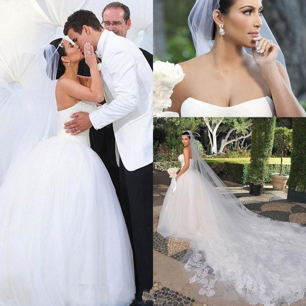 Kim Kardashian Wedding Veil
 2016 Bridal Veils Kim Kardashian New Best Sale Charming