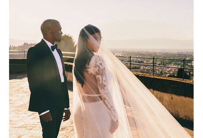 Kim Kardashian Wedding Veil
 Best Celebrity Wedding Veils hitched