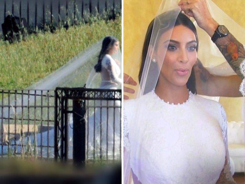 Kim Kardashian Wedding Veil
 Get Inspired Kardashian and Kanye West Wedding