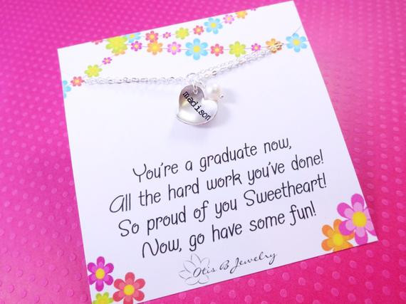 Kindergarten Graduation Gift Ideas For Son
 Items similar to Graduation t for child name bracelet