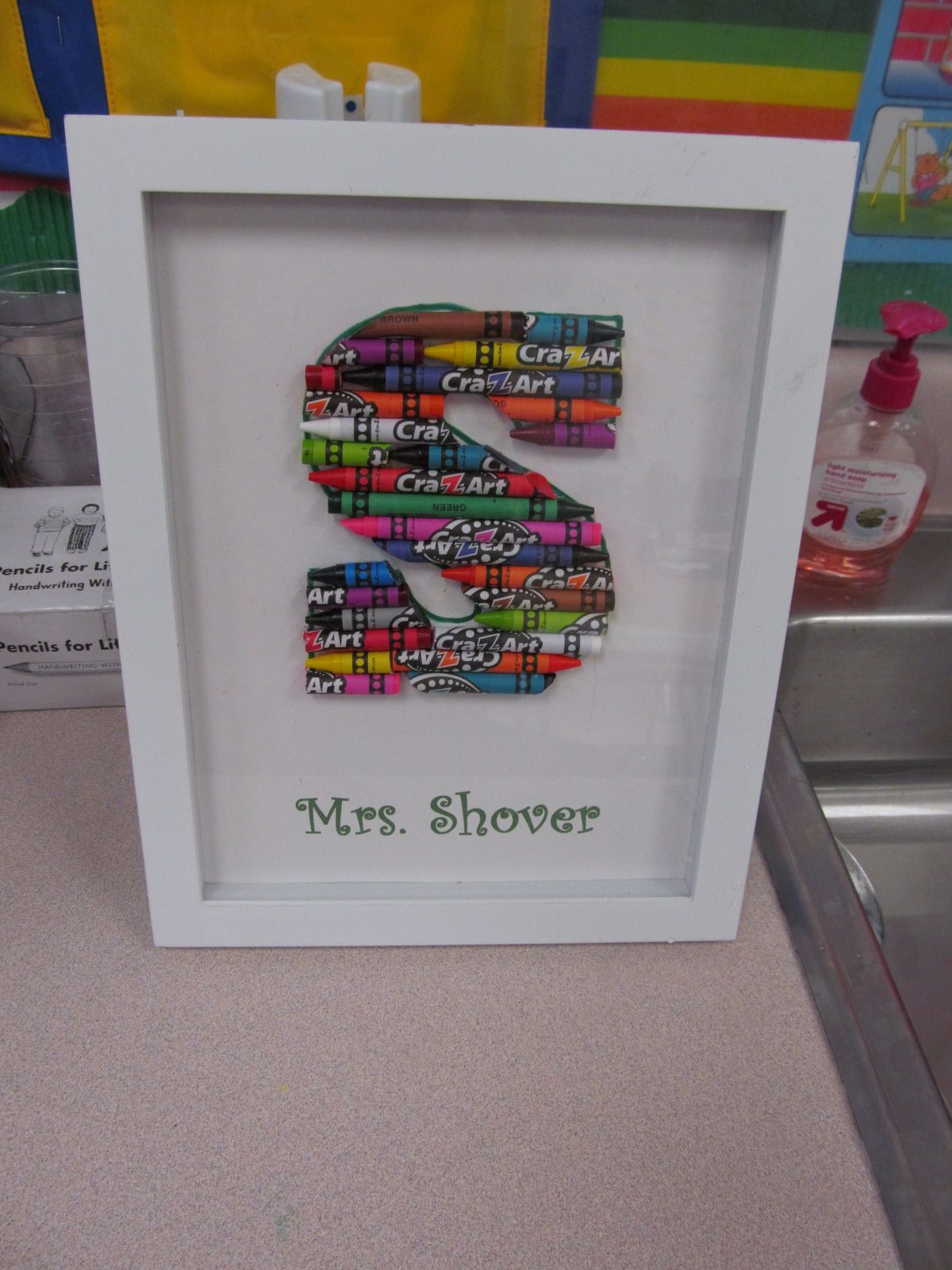 Kindergarten Teacher Christmas Gift Ideas
 i made this for my grandsons kindergarten teacher for a