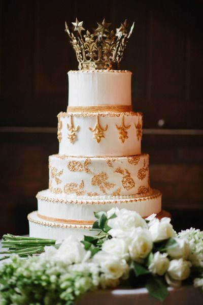 King And Queen Wedding Theme
 Elegant Bowery Hotel Wedding Wedding Cakes