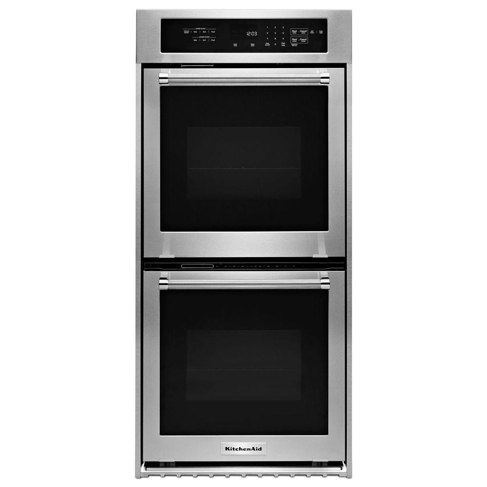 Kitchen Aid Wall Oven
 KitchenAid 24 in Double Electric Wall Oven Self Cleaning