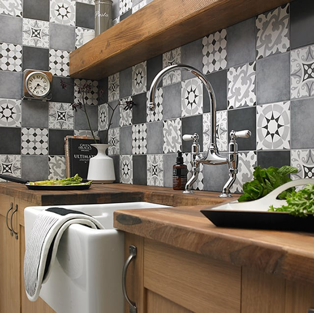 Kitchen Backsplash Tiles Design
 Top 15 Patchwork Tile Backsplash Designs for Kitchen