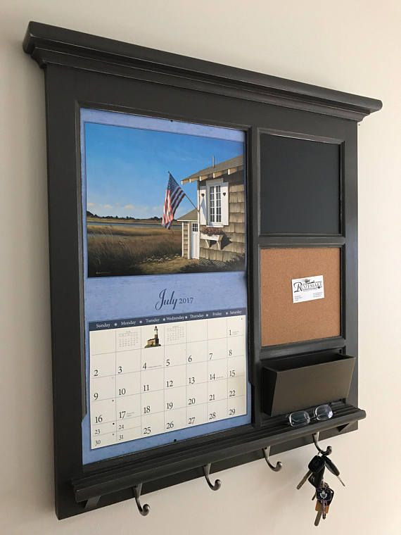 Kitchen Calendar Wall Organizer
 Home Decor Wall Calendar Front Loading Mail Organizer