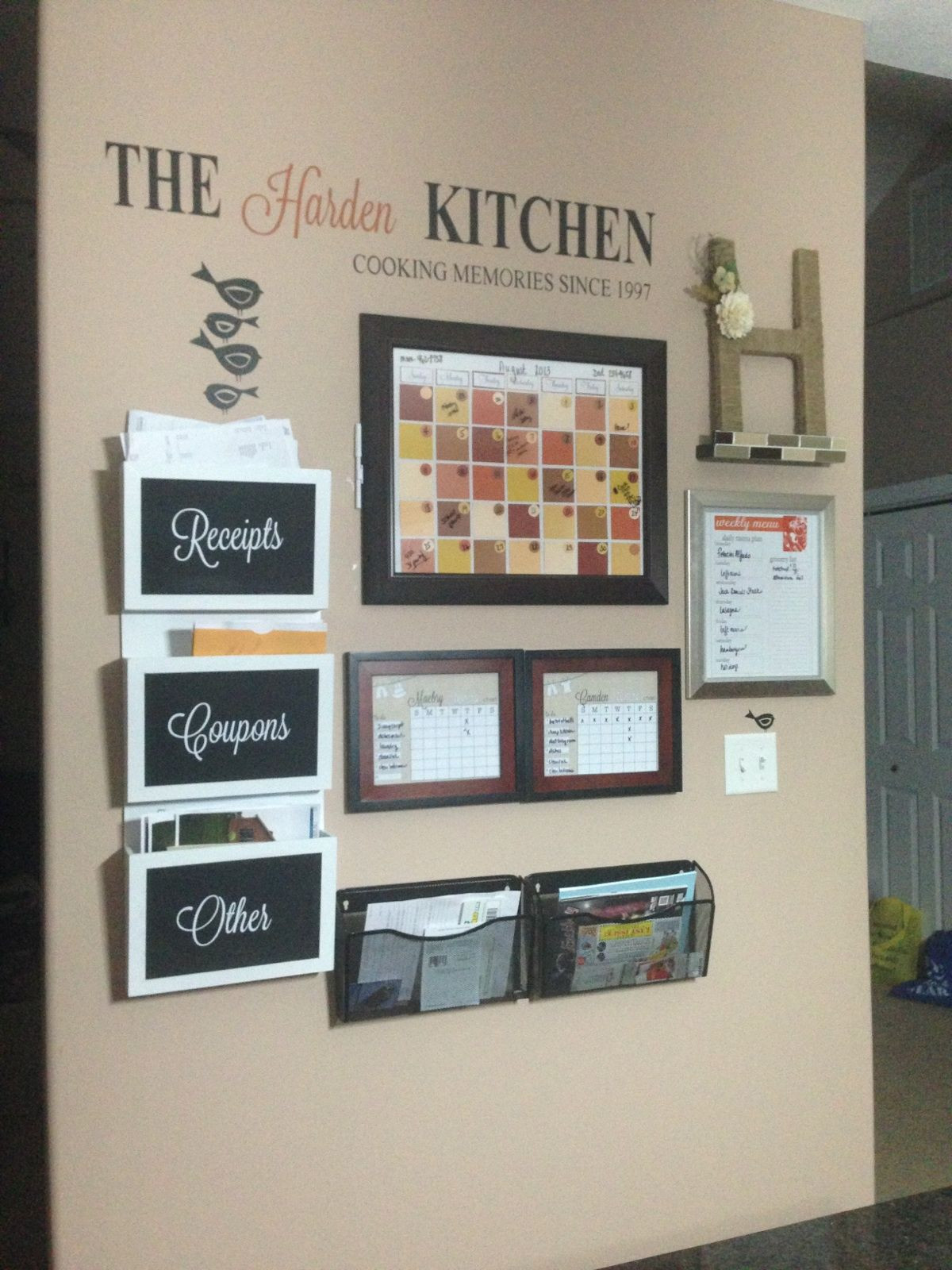 Kitchen Calendar Wall Organizer
 12 Ways to Beat Counter Clutter