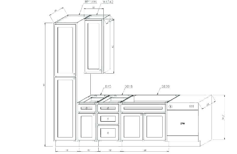 Kitchen Counters Dimensions
 standard kitchen layout dimensions – nuwij