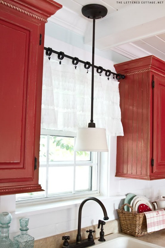 Kitchen Curtains Rods
 Kitchen curtains modern interior design ideas