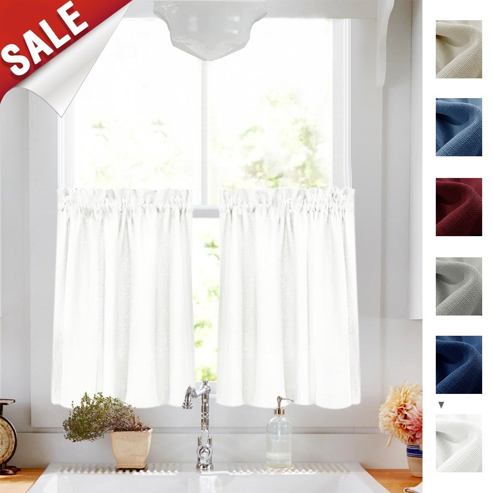 Kitchen Curtains Rods
 White Kitchen Curtains Amazon