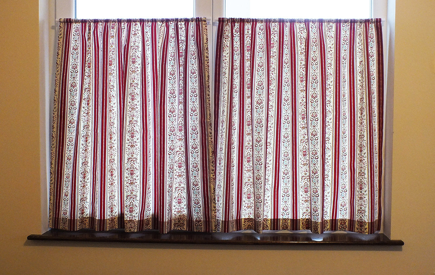 Kitchen Curtains Rods
 Cafe curtains Kitchen curtains Rod pocket curtains Cream