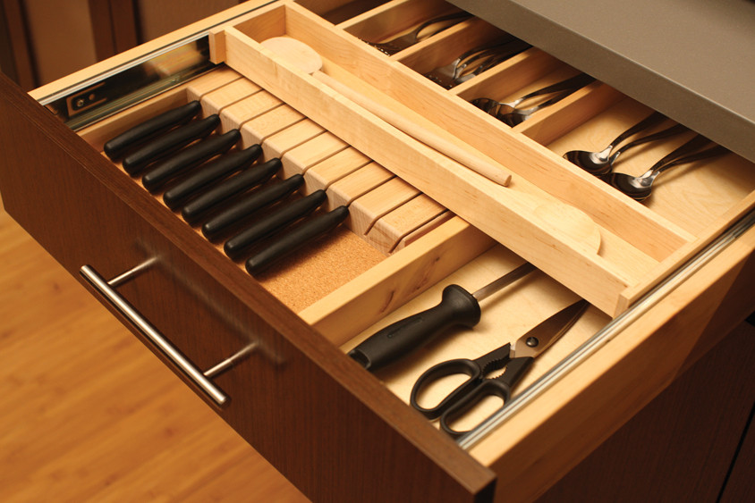 Kitchen Drawer Knife Organizer
 Cutlery Storage Knife Storage