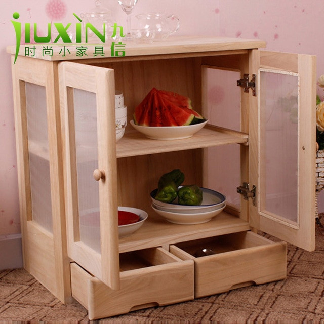Kitchen Food Storage Cabinet
 Foreign wood cupboard cupboard simple fruit dish cabinet