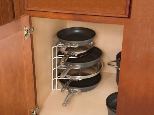 Kitchen Pan Organizer
 Kitchen Rack Cookware Pot Pan Cover Rack Holder Cabinet