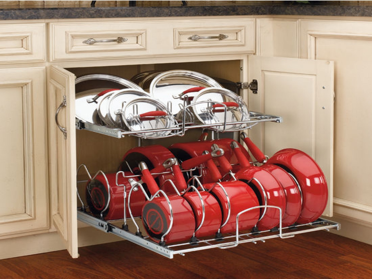 Kitchen Pots And Pans Organizer
 New Pots And Pans Pull Out Rack &NH37 – Roc munity