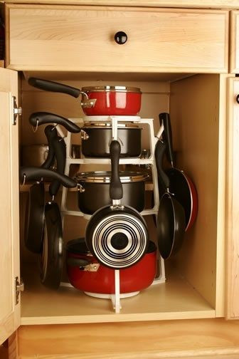 Kitchen Pots And Pans Organizer
 7 Clever Ways to Organize Pots and Pans