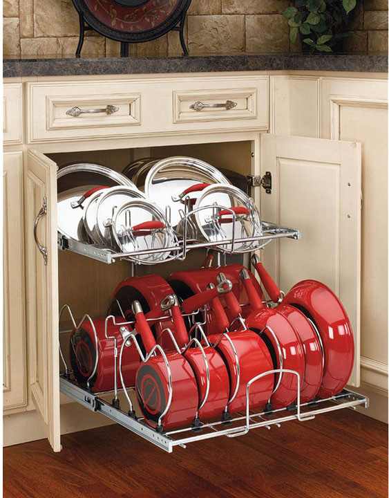 Kitchen Pots And Pans Organizer
 Increase Kitchen Storage with Smart Cabinet Design
