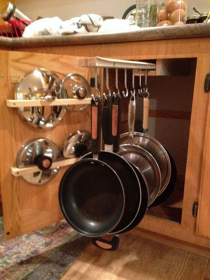 Kitchen Pots And Pans Storage
 Pots and Pans Rack Kitchen Ideas