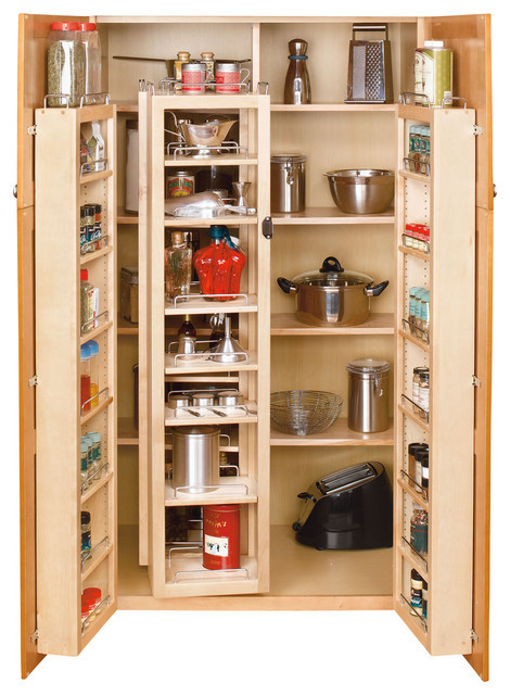 Kitchen Shelf Organizers
 Rev A Shelf Swing Out Pantry System Natural