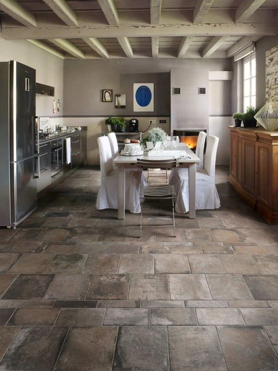 Kitchen Stone Floors
 25 Stone Flooring Ideas With Pros And Cons DigsDigs
