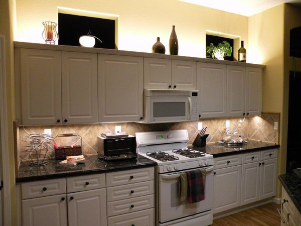 Kitchen Strip Lights Under Cabinet
 Over Cabinet Lighting Using LED Modules or LED Strip
