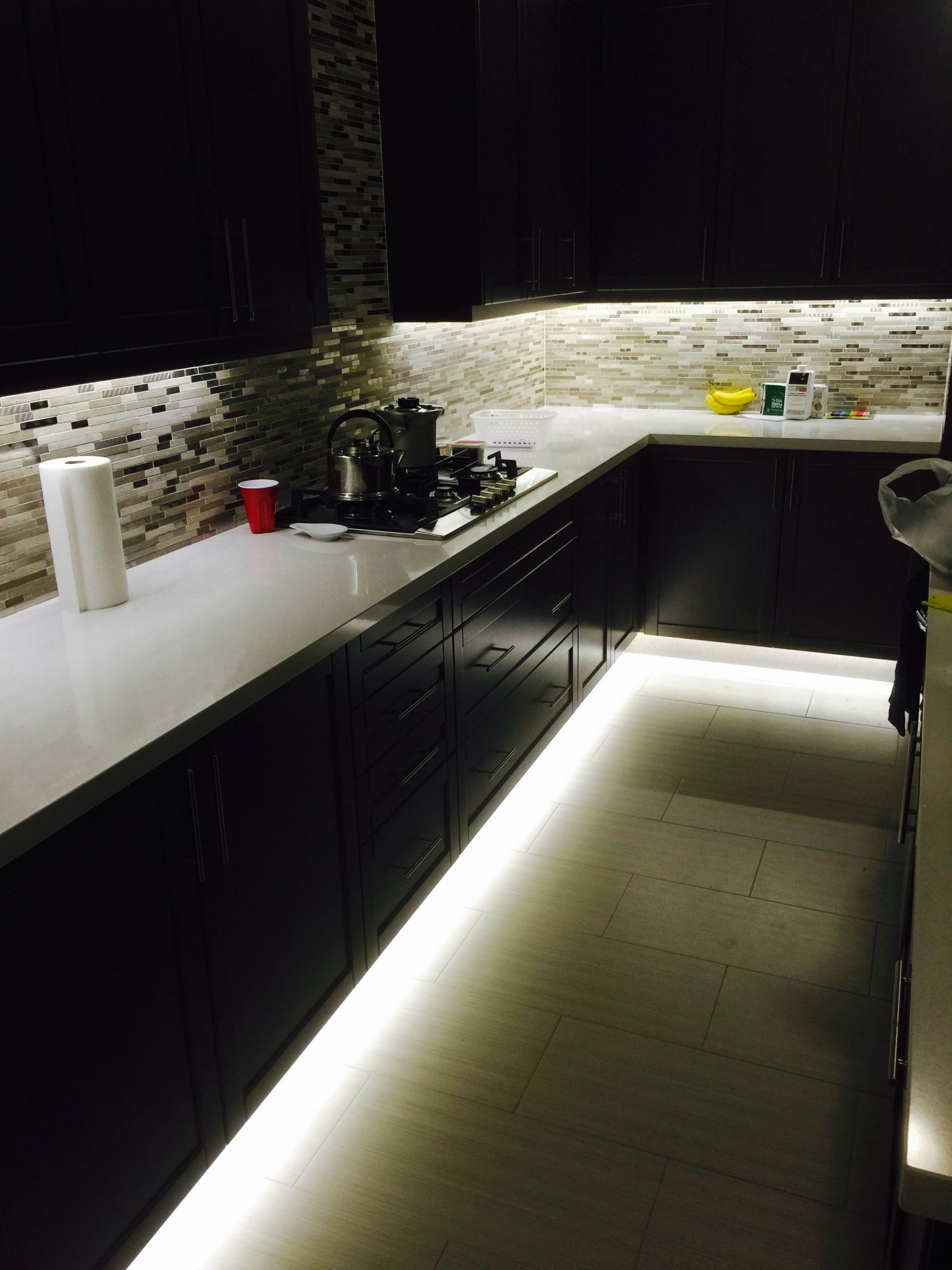 Kitchen Strip Lights Under Cabinet
 Under cabinet and footwell led strip lighting Also hidden