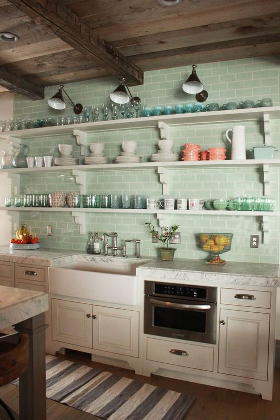 Kitchen Subway Tile
 35 Ways To Use Subway Tiles In The Kitchen DigsDigs