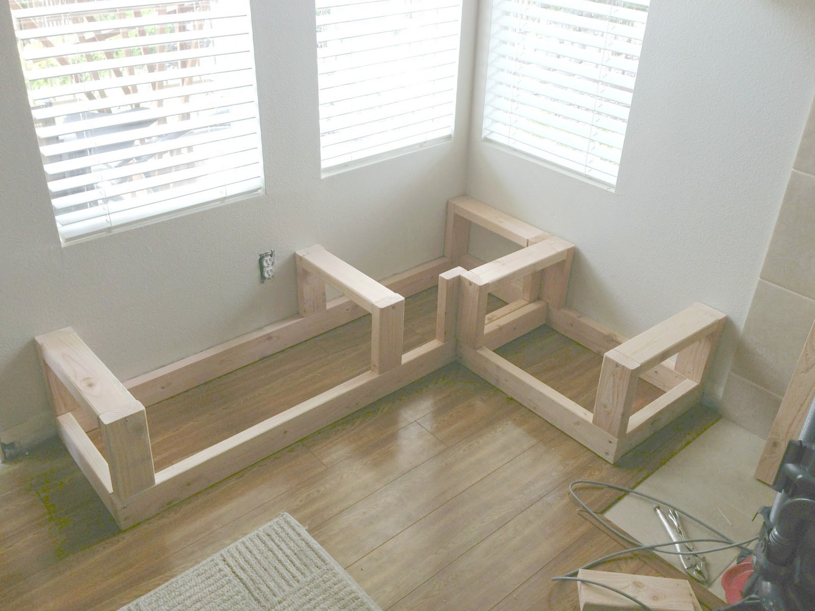 Kitchen Tables With Storage Benches
 The Good Life Takes Work Making a Corner Storage Bench