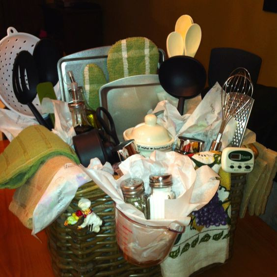Kitchen Themed Gift Basket Ideas
 Gift baskets Bridal shower ts and Bridal shower on