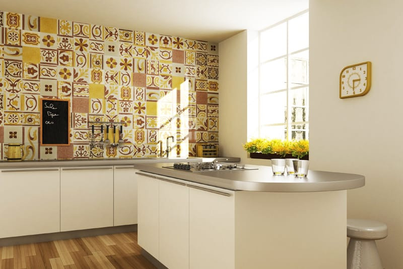 Kitchen Tiles Design
 Top 15 Patchwork Tile Backsplash Designs for Kitchen