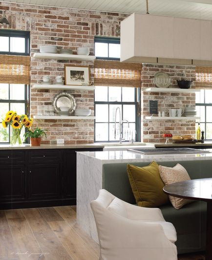 Kitchens With Brick Accent Walls
 Brick accent wall in kitchen by Kevin Spearman of