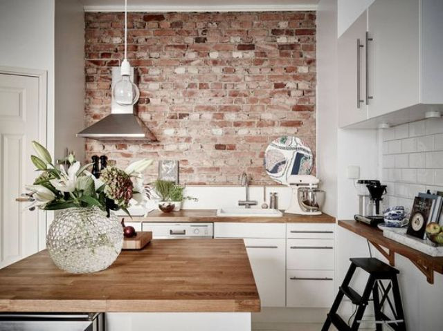 Kitchens With Brick Accent Walls
 43 Trendy Brick Accent Wall Ideas For Every Room DigsDigs