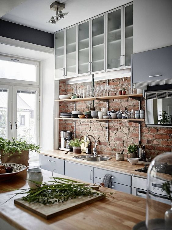 Kitchens With Brick Accent Walls
 30 Trendy Brick Accent Wall Ideas For Every Room DigsDigs