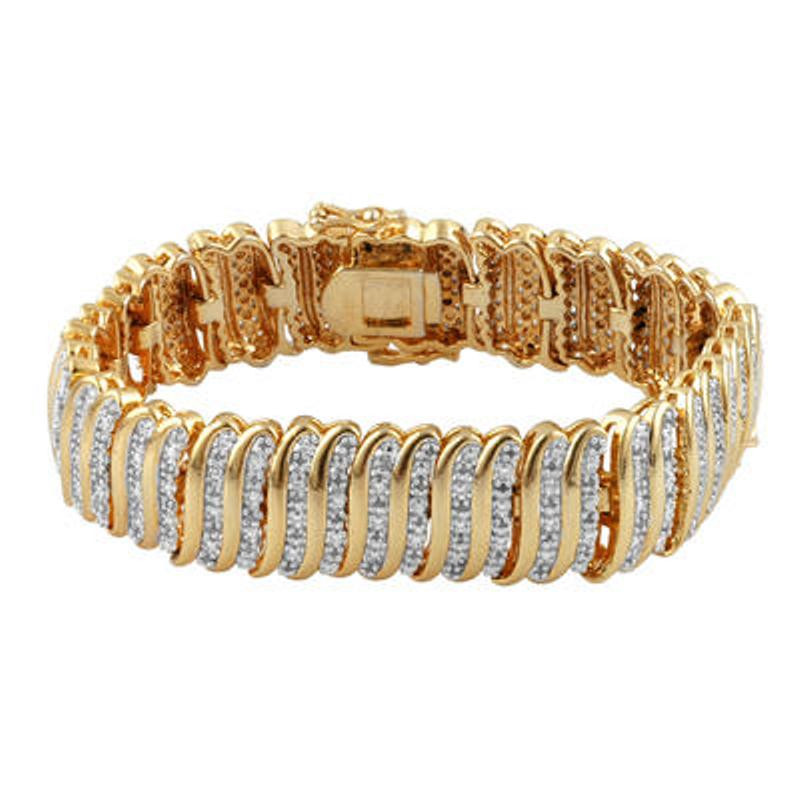 Kmart Jewelry Bracelets
 Gold Over Brass 2 00 cttw Diamond Bracelet Jewelry