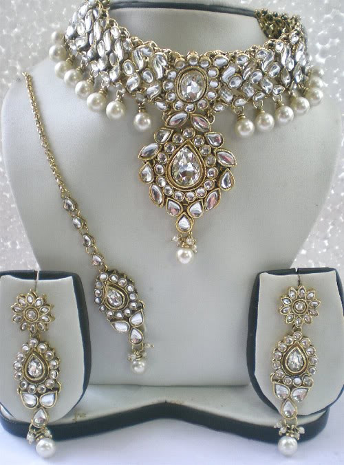 Kundan Necklace Sets
 A WEDDING PLANNER Wedding Kundan polki earring necklace