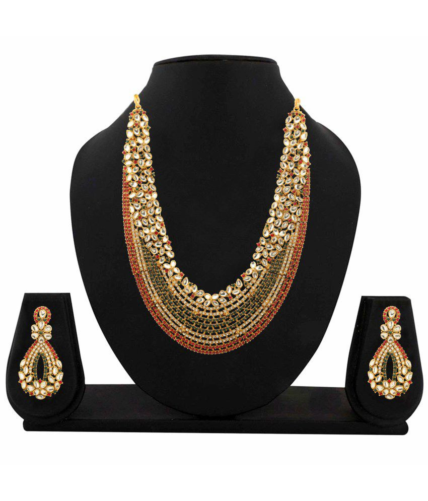 Kundan Necklace Sets
 Zaveri Pearls Kundan Necklace Set Buy Zaveri Pearls