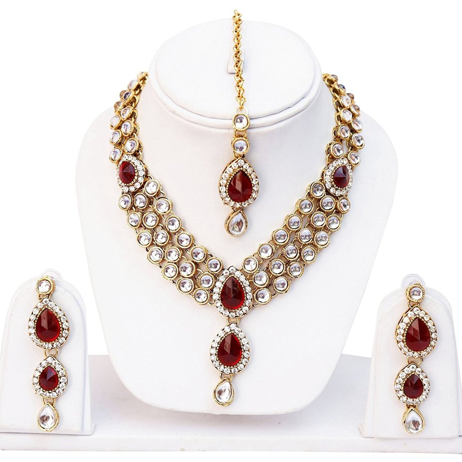 Kundan Necklace Sets
 Kundan Jewellery Sets At Affordable Price