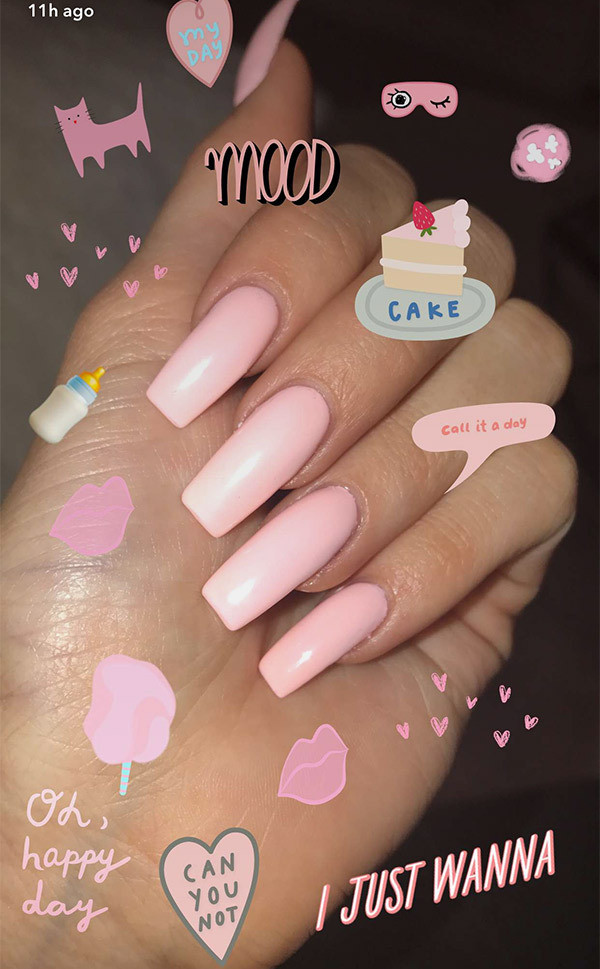 Kylie Jenner Nail Colors
 Kylie Jenner’s Pink Nails — Gorgeous Coffin Shaped