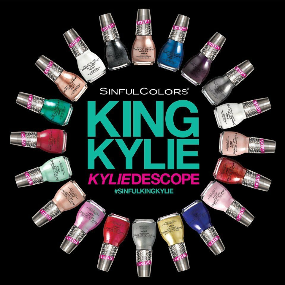 Kylie Jenner Nail Colors
 SINFUL COLORS Nail Polish "KING KYLIE KYLIEDESCOPE