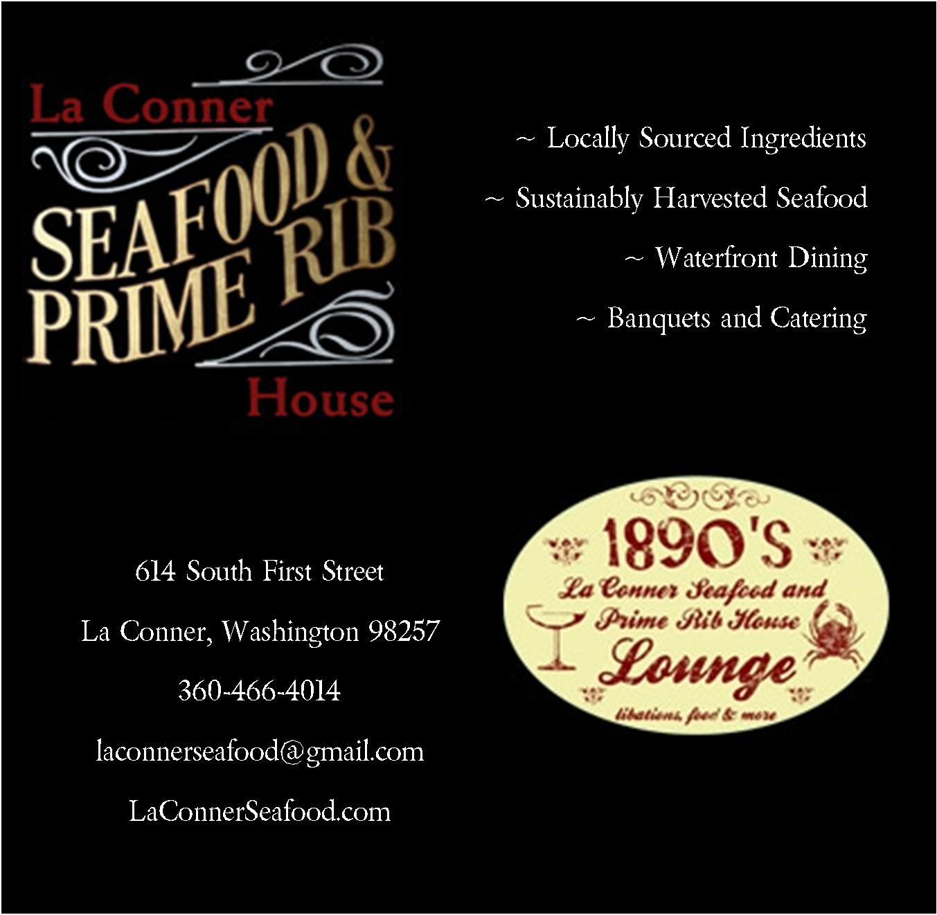 La Conner Seafood And Prime Rib
 La Conner Skateboard Park Families and Kids Services