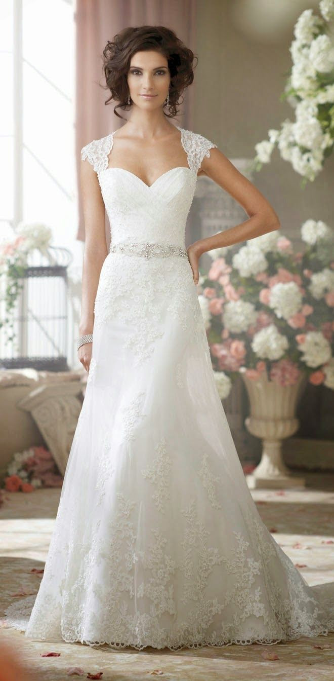 Lace Wedding Dresses With Cap Sleeves
 Best Wedding Dresses of 2014