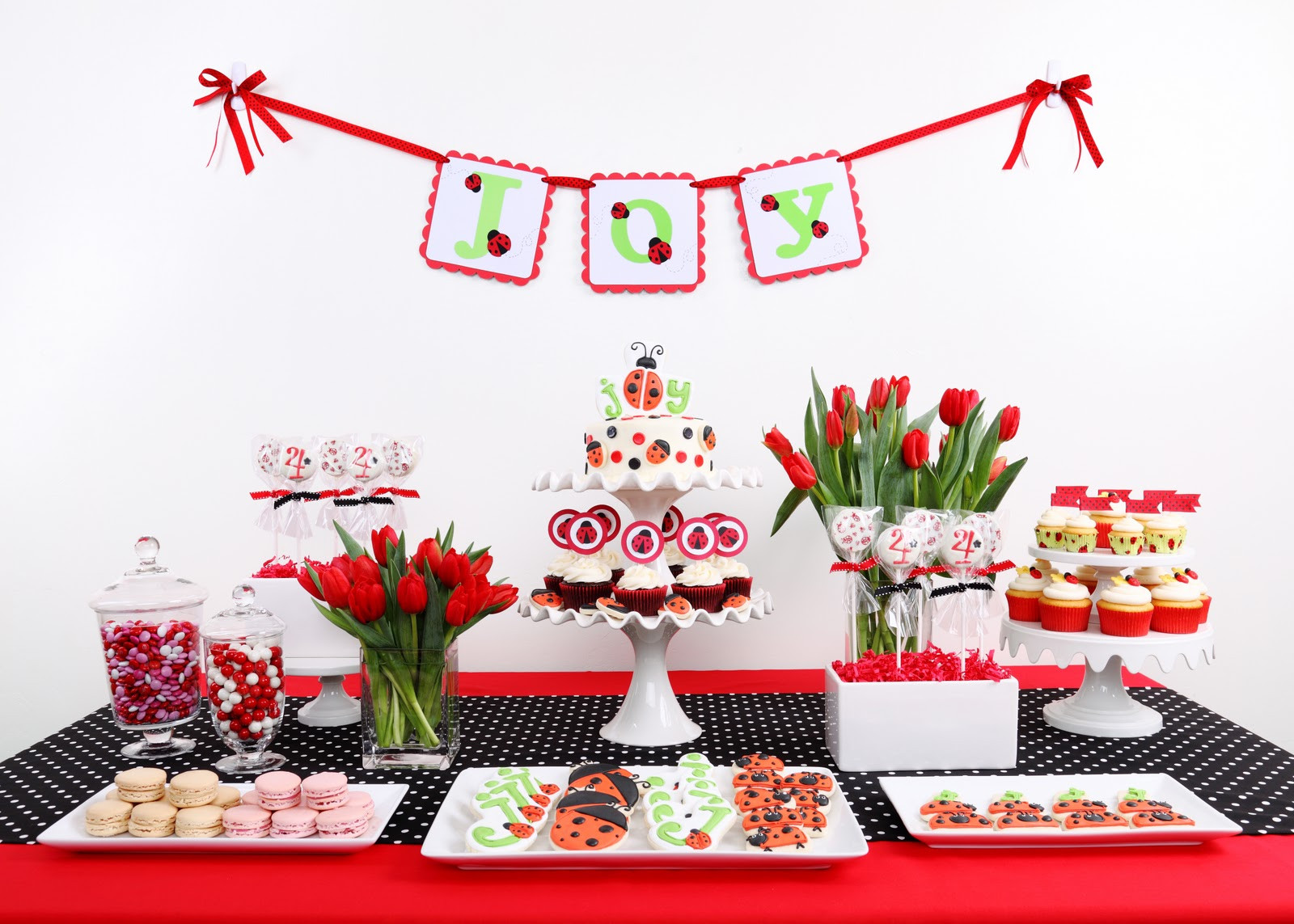 Ladybug Birthday Decorations
 Joy’s Ladybug Birthday – Glorious Treats