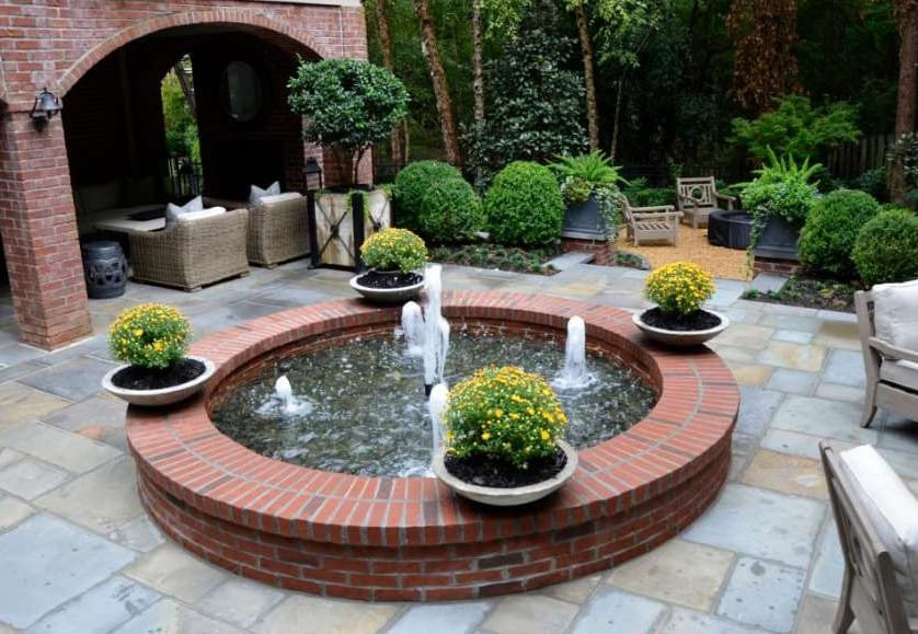 Landscape Around Fountain
 Unique Tips & Design Ideas on How to Landscape With Pavers