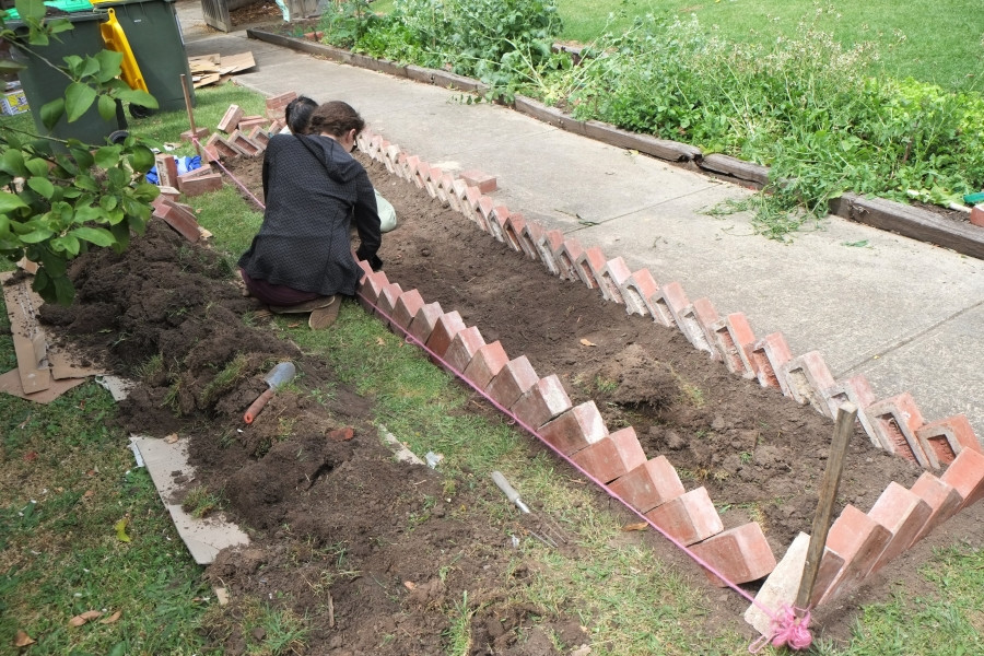 Landscape Edging Bricks
 norfolk terrace munity rehabilitation garden flemington