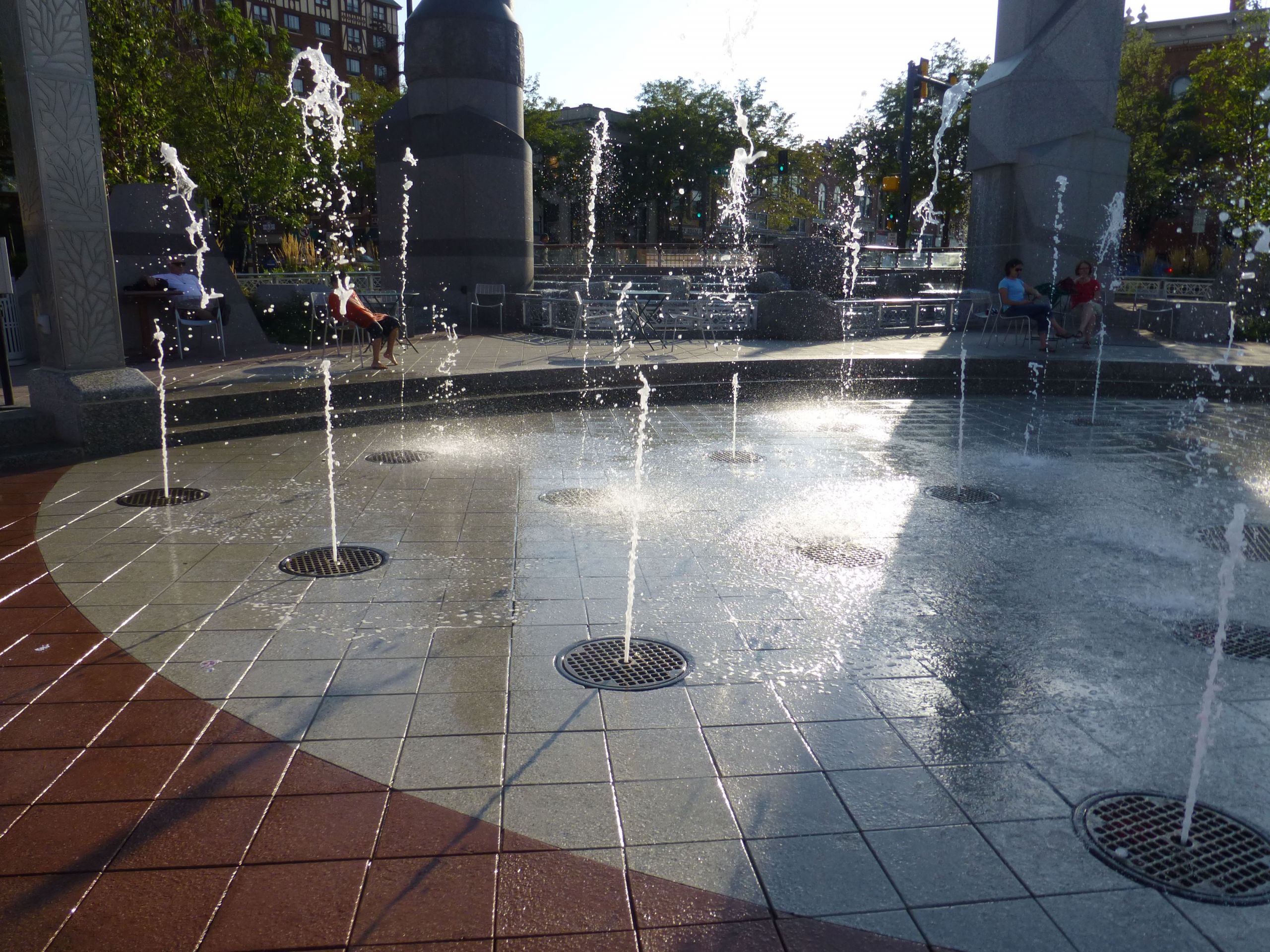Landscape Fountain Public
 Interactive fountains at MainStreetSquare in