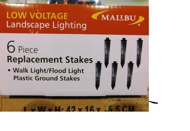 Landscape Lighting Stakes
 6 New Malibu Light Replacement Stakes 8150 0800 6
